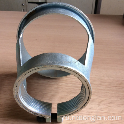 Кольцо из металлического стального газового цилиндра для видов